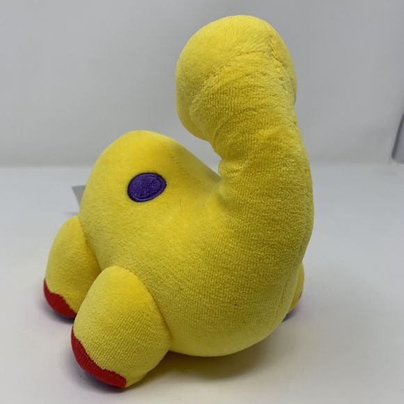 Vintage Carters Dinosaur Plush‎ Yellow Dino - Picture 3 of 3